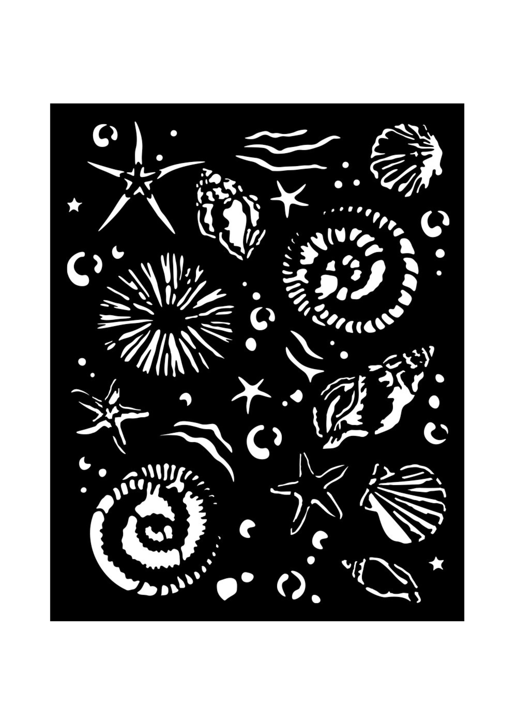 Dik sjabloon cm 20X25 - Silent Sea zeester CME-code: KSTD178