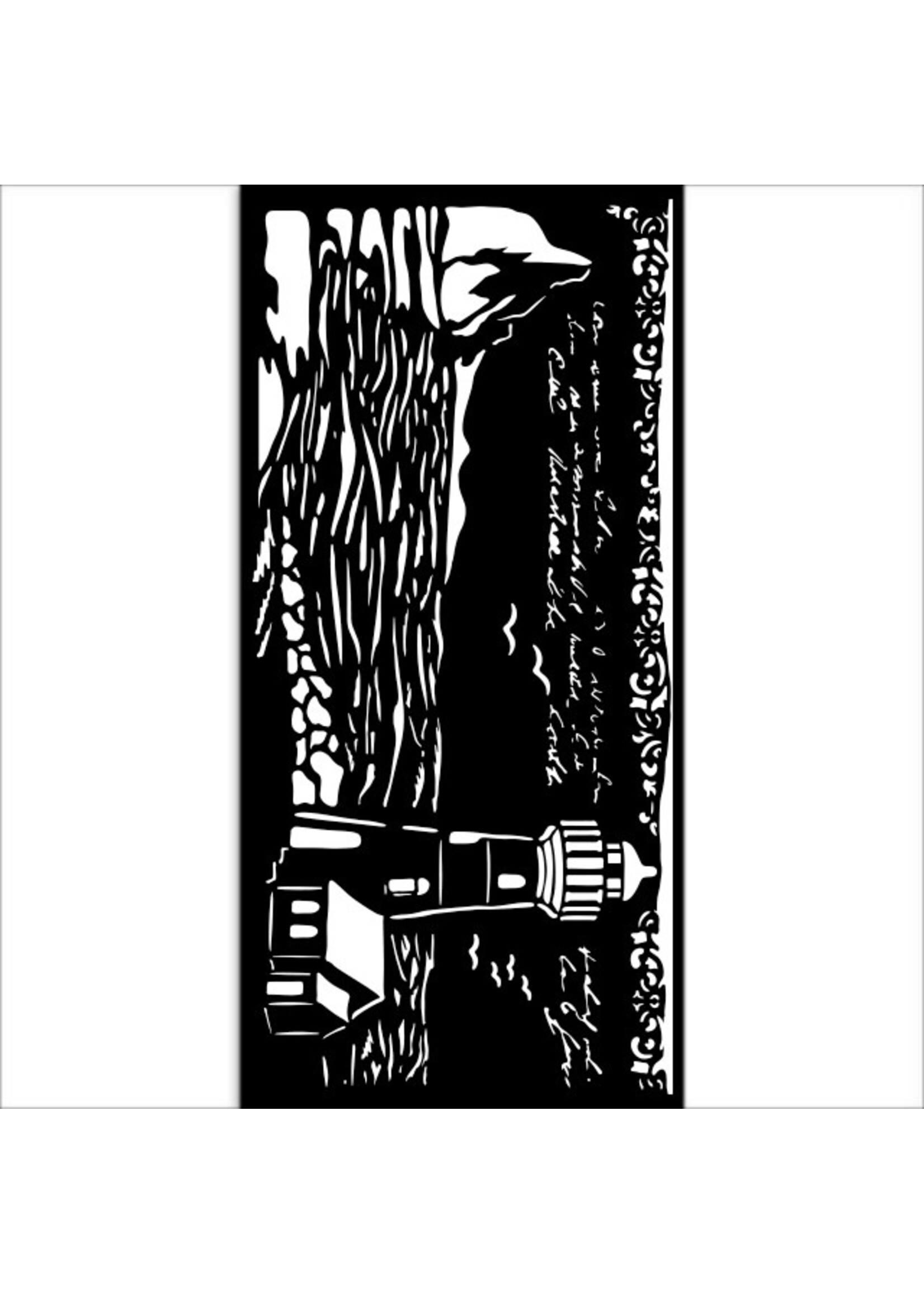 Dik sjabloon cm 12X25 - Silent Sea vuurtoren CME-code: KSTDL117