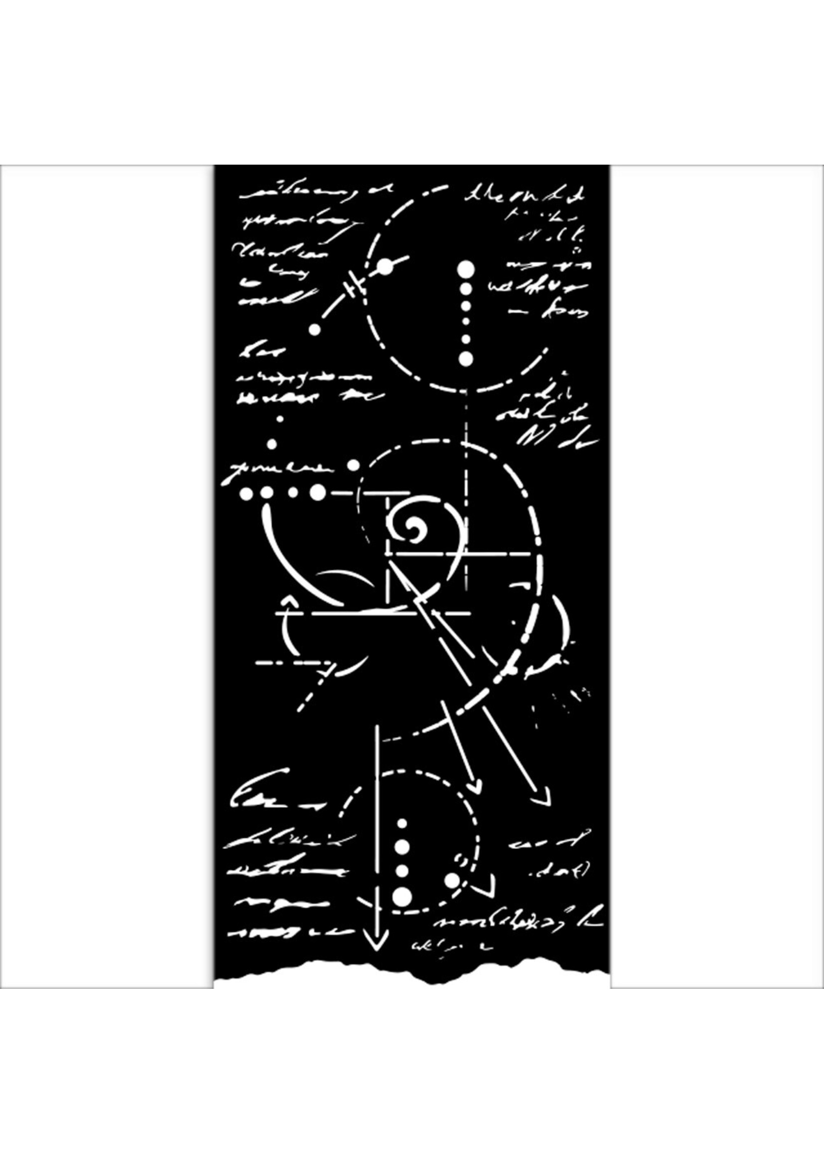 Dik sjabloon cm 12X25 - Silent Sea fossil CME-code: KSTDL116
