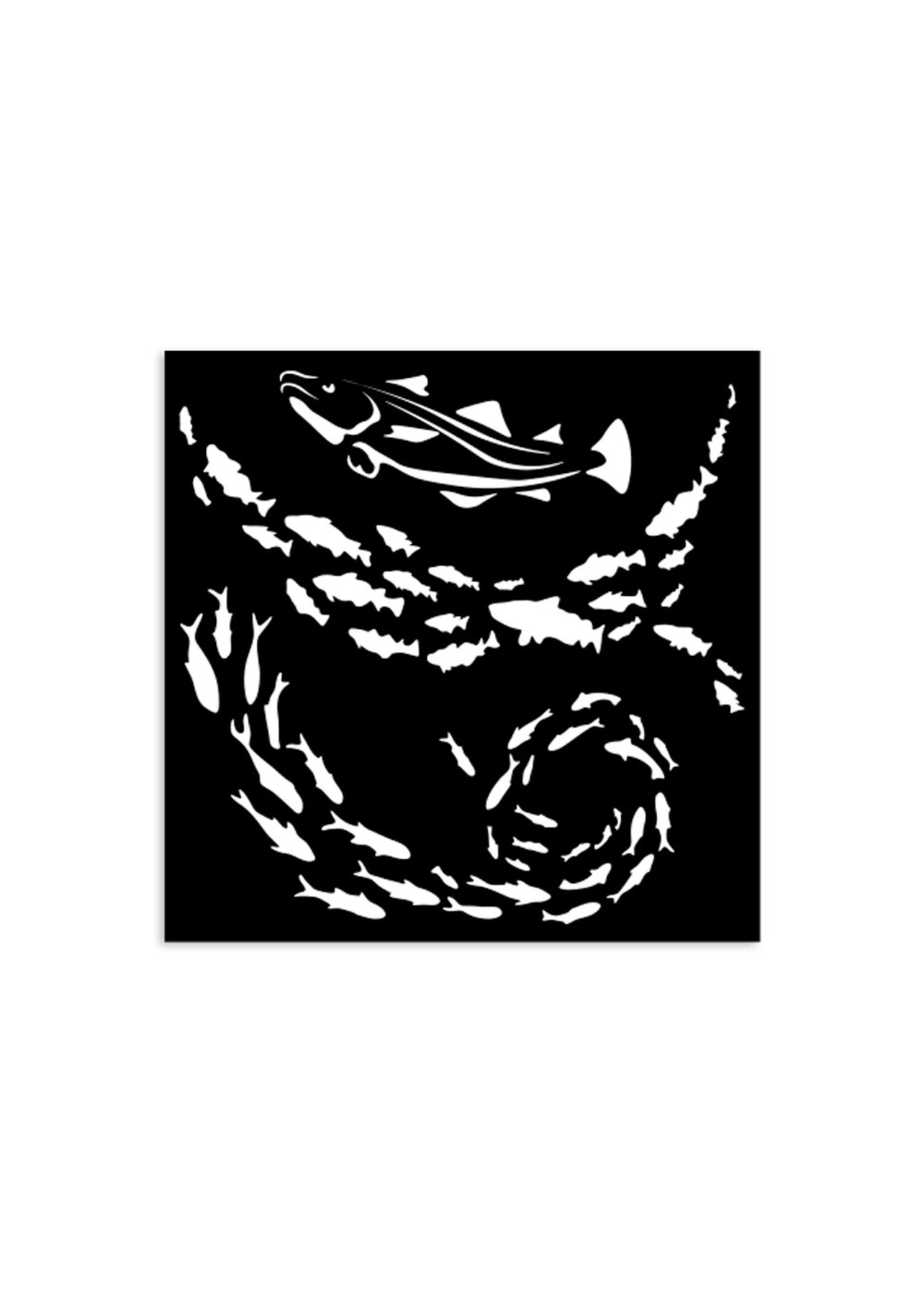 Dik sjabloon cm 12X12 - Stille Zeevis CME-code: KSTDS40