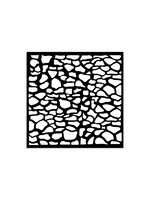 Dik sjabloon cm 12X12 - Silent Sea stones patroon CME-code: KSTDS45