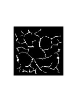 Dik sjabloon cm 12X12 - Silent Sea craquelé patroon CME-code: KSTDS47