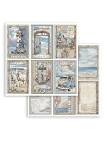 Scrapbooking Dubbelzijdig blad - Silent Sea 6 kaarten CME-code: SBB1067