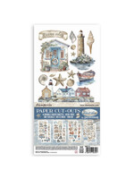 Papierknipsels 2 Dubbelzijdig - 4 vellen cm. 15x30,5 - Silent Sea CME-code: SBBCT12