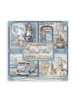 Scrapbooking Pad 22 vellen cm 30,5x30,5 (12"x12") Enkelzijdig - Silent Sea CME-code: SBBXLB24