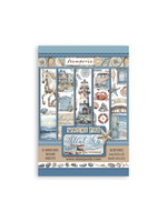 Washi pad 8 vellen A5 - Silent Sea CME-code: SBW19