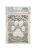 Acryl stempel cm 14x18 - Silent Sea 3 texturen CME-code: WTK219