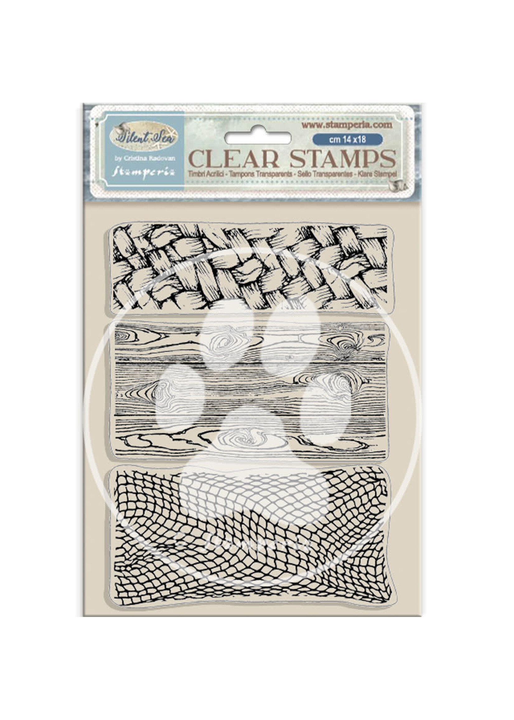 Acryl stempel cm 14x18 - Silent Sea 3 texturen CME-code: WTK219