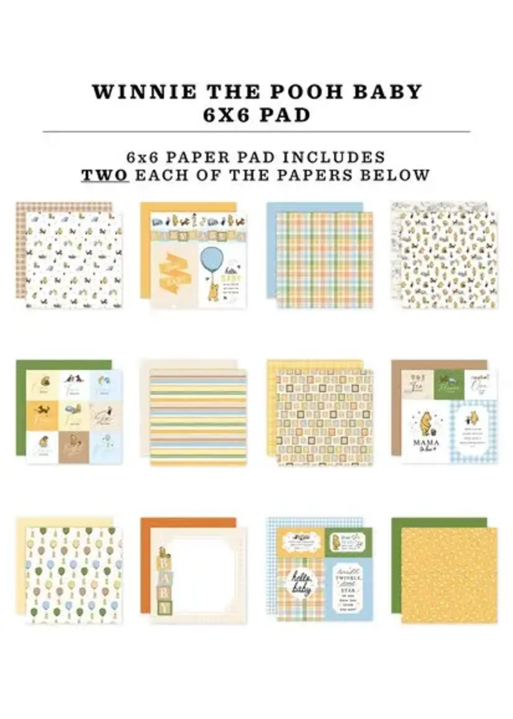 Winnie The Pooh Baby 6x6 Inch Paper Pad (WPB442023)