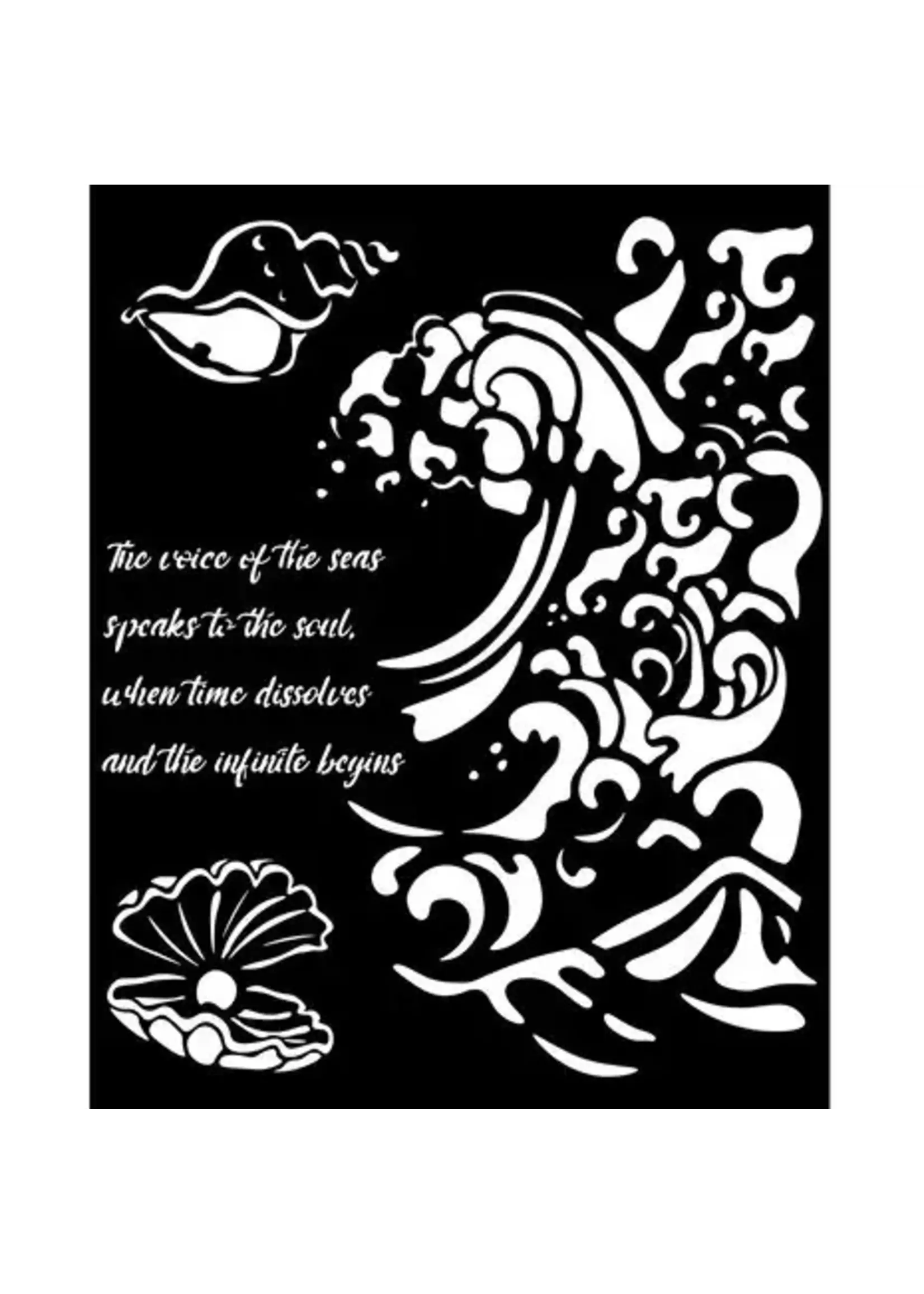 Silent Sea Thick Stencil Assortment (8pcs) (KSTDX01)