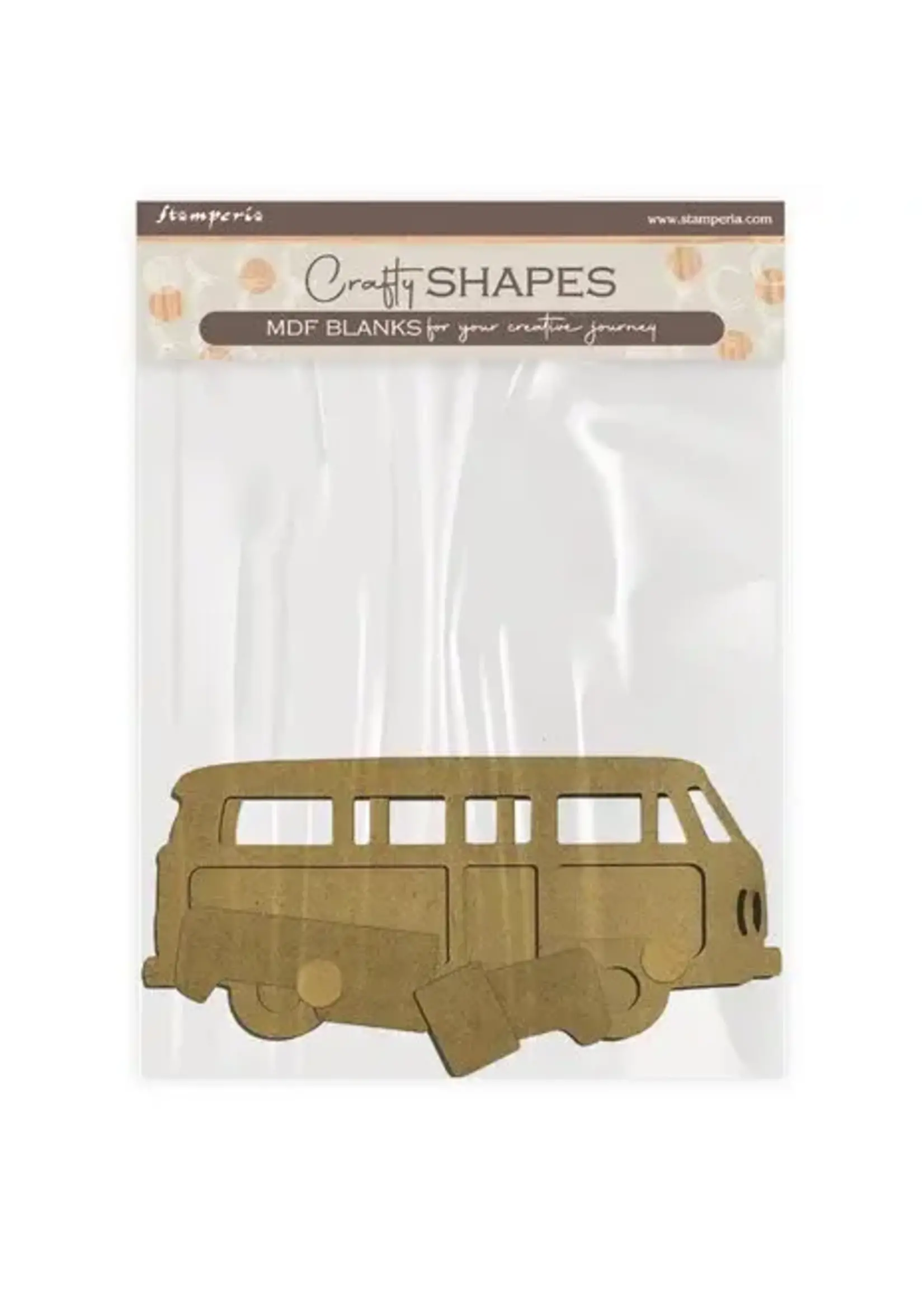 MDF Crafty Shapes Blanks Silent Sea Van (7pcs) (KLSM50)