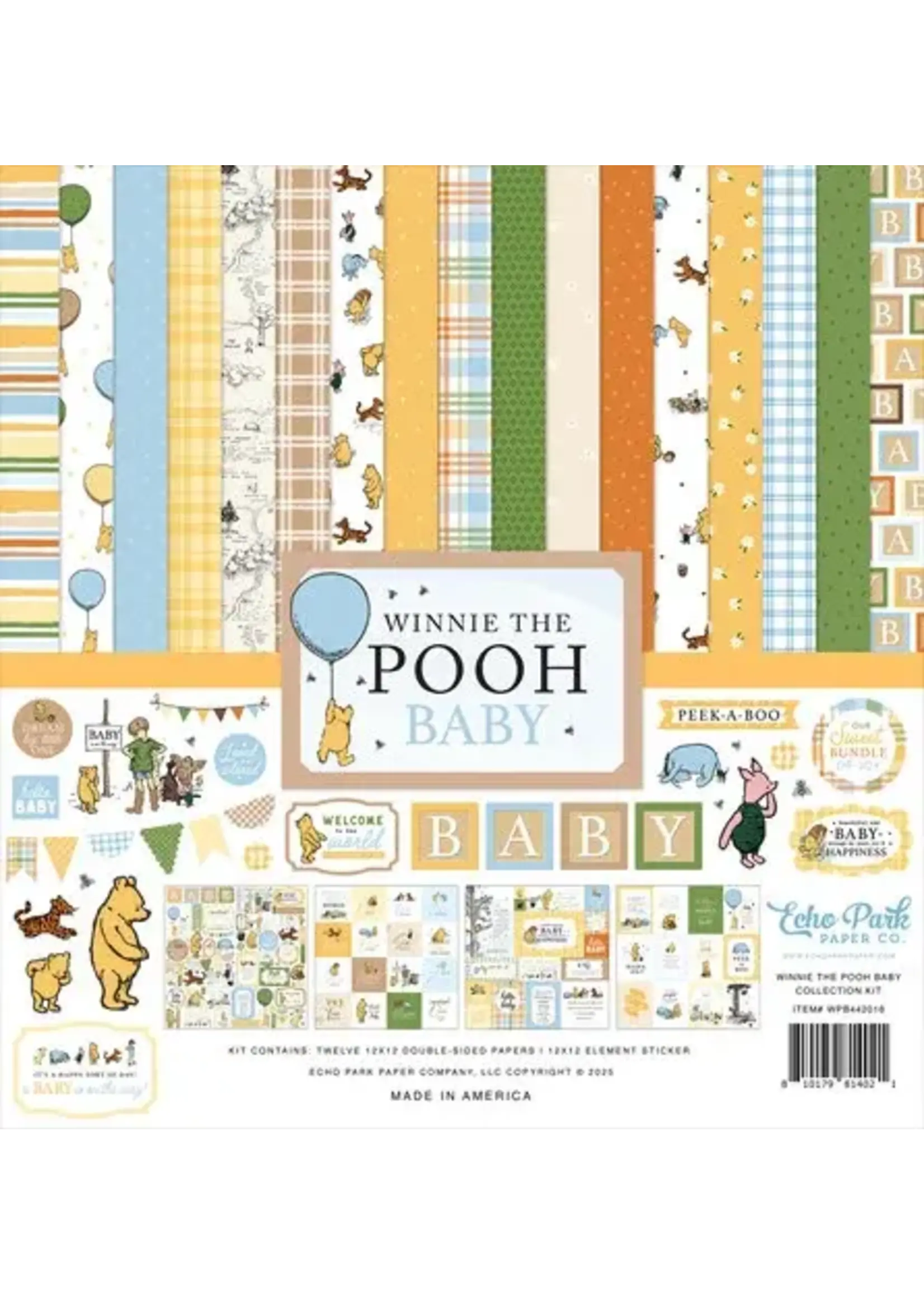 Winnie The Pooh Baby 12x12 Inch Collection Kit (WPB442016)