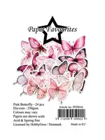 Die-Cuts A7 Pink Butterfly (24pcs) (PFD016)