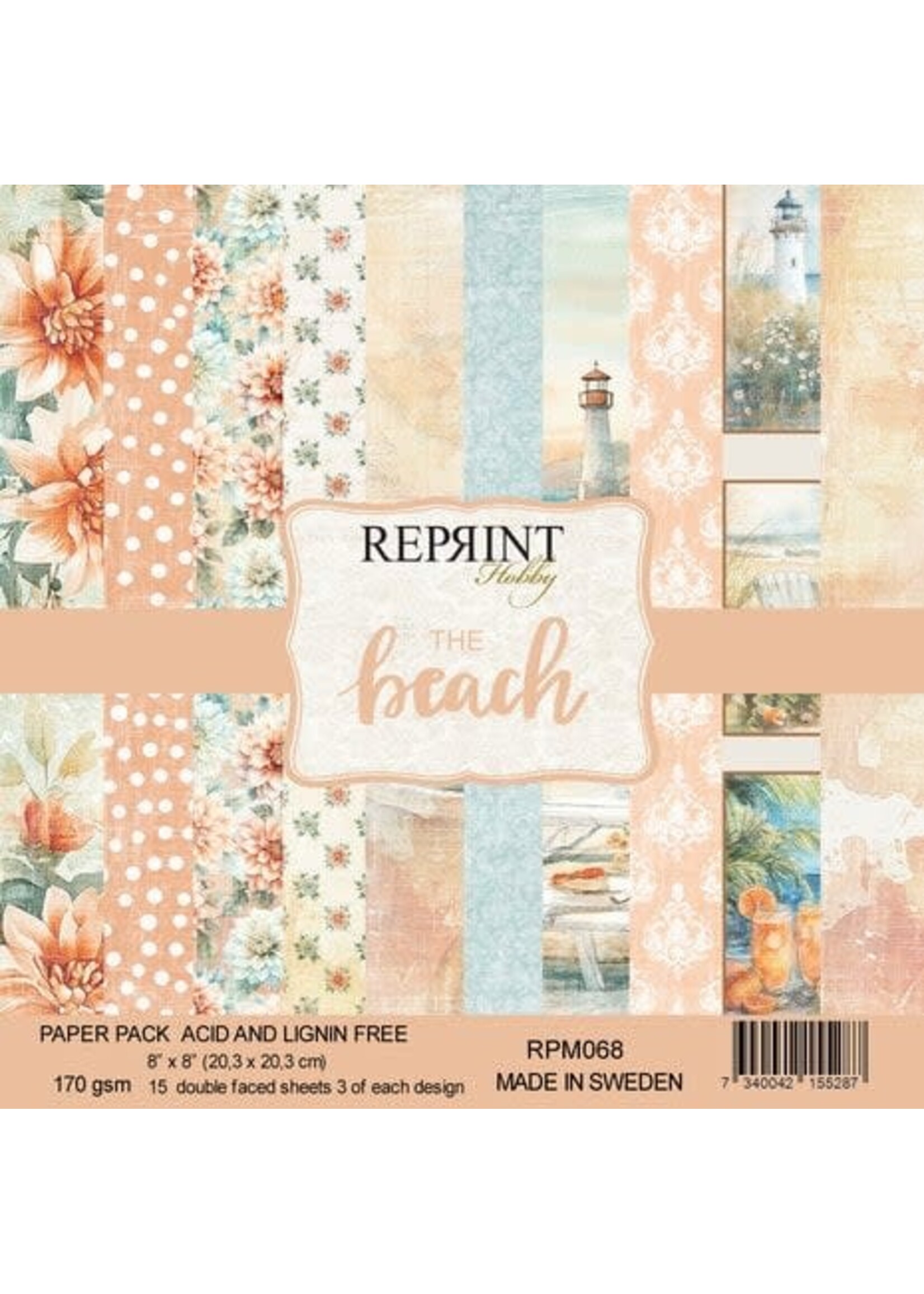 The Beach 8x8 Inch Paper Pack (RPM068)