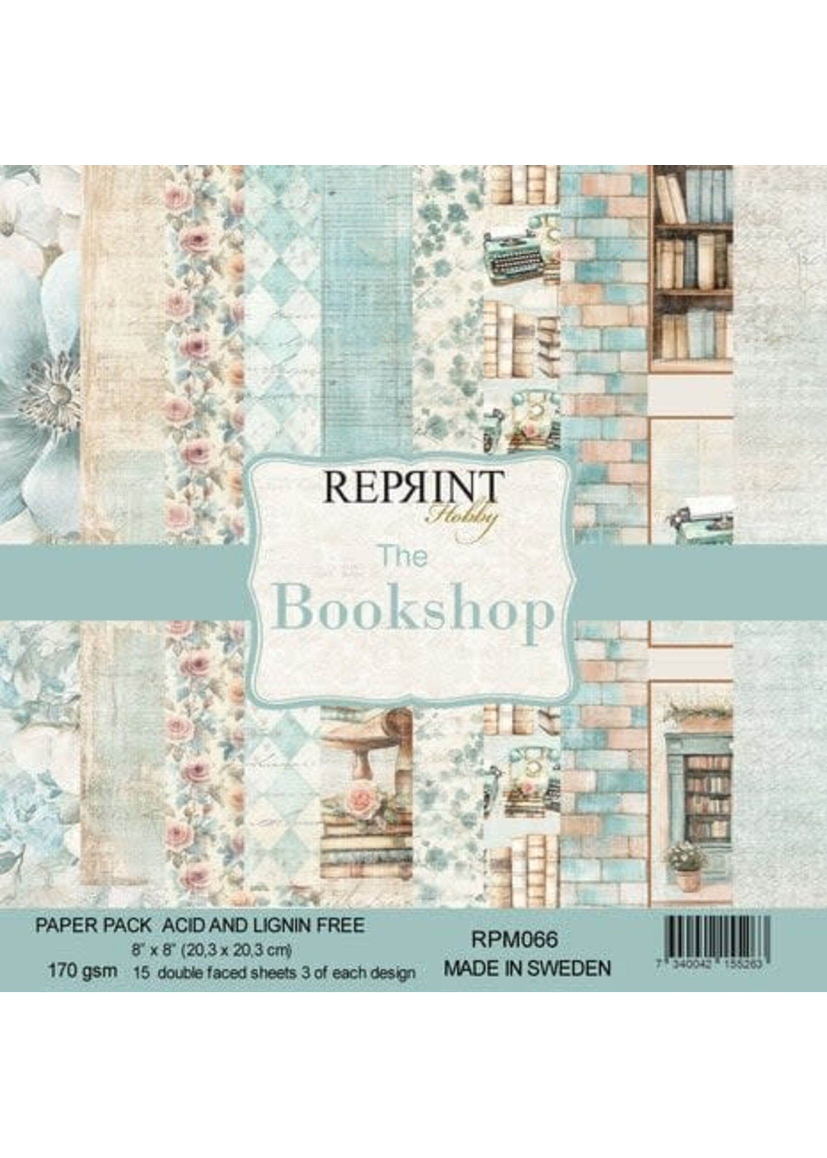 The Bookshop 8x8 Inch Paper Pack (RPM066)
