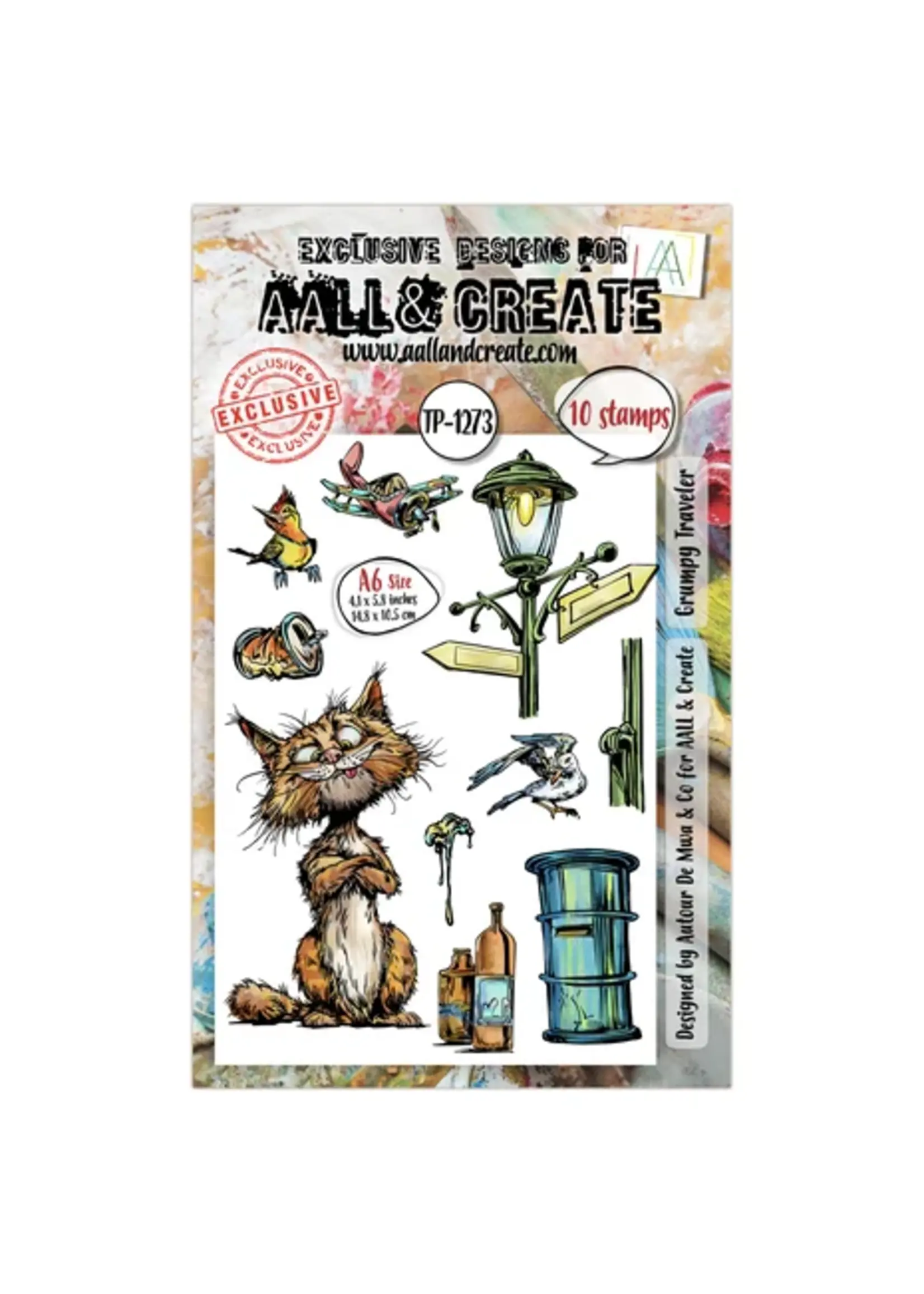Streetwise Snouts A6 Stamp Set Grumpy Traveler (AALL-TP-1273)