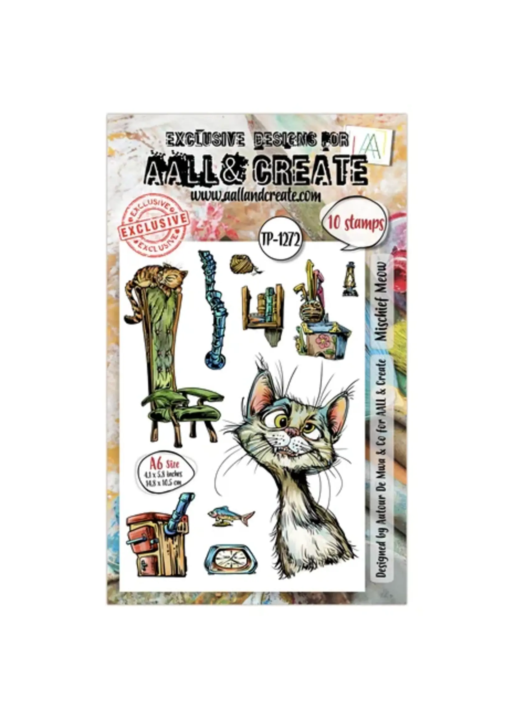 Streetwise Snouts A6 Stamp Set Mischief Meow (AALL-TP-1272)