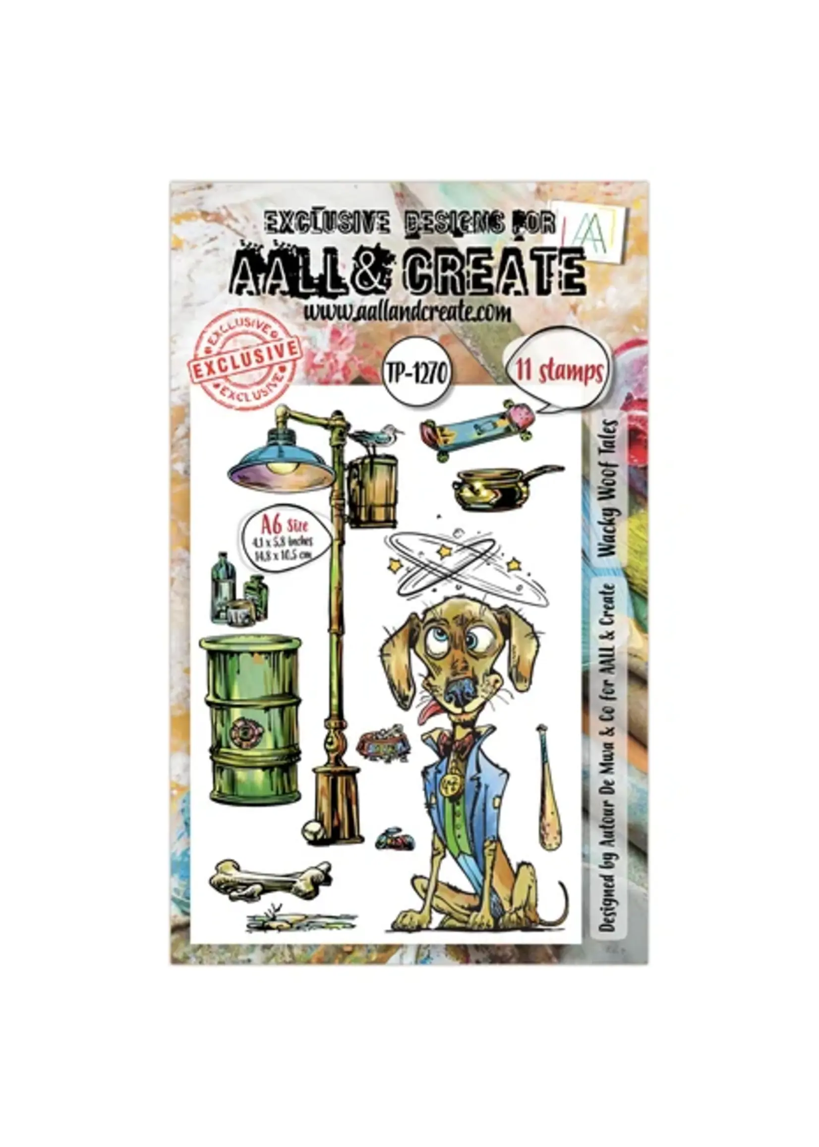 Streetwise Snouts A6 Stamp Set Wacky Woof Tales (AALL-TP-1270)