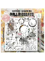 Fractured Ecosphere Stencil 6x6 Inch Circular Disruption (AALL-PC-249)