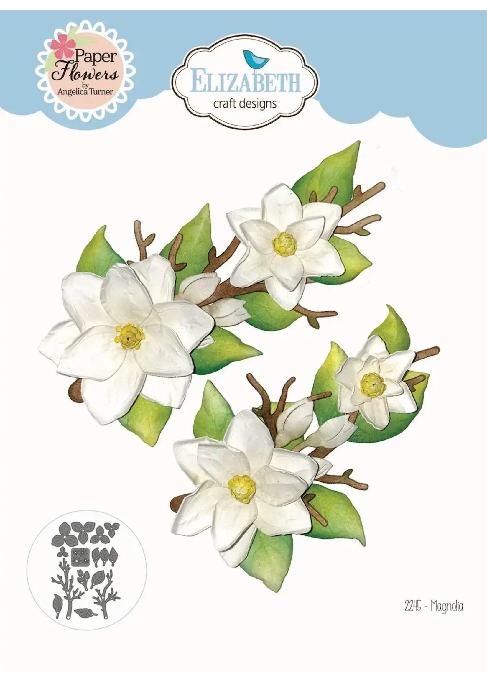 Magnolia Papieren bloemenartikelnummer: 2245