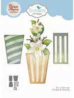 3D moderne vazen Papieren bloemenartikelnummer: 2248