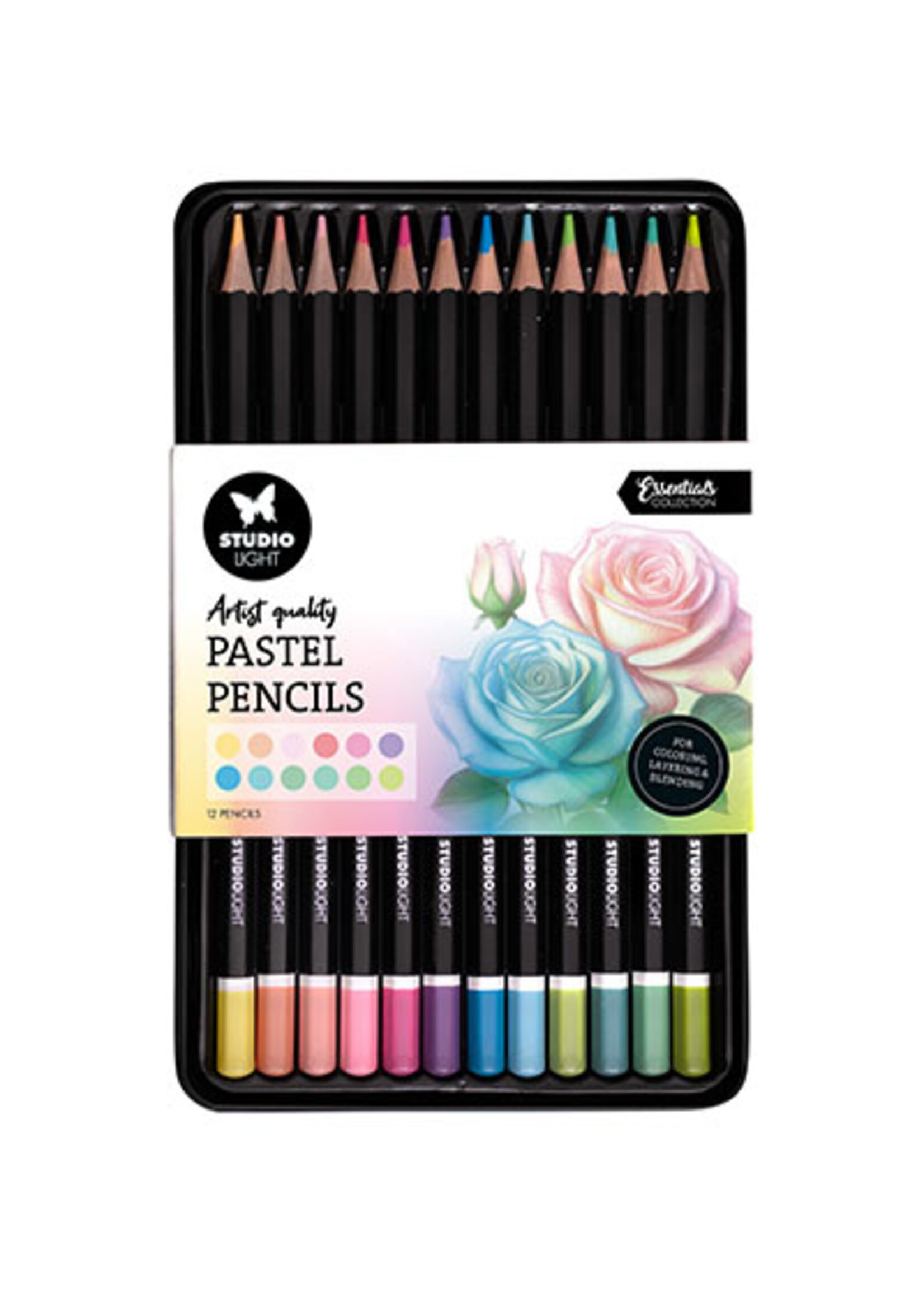 SL-CO-PENC01 - Pencils 12 Colors in pastel shades Essentials nr.01
