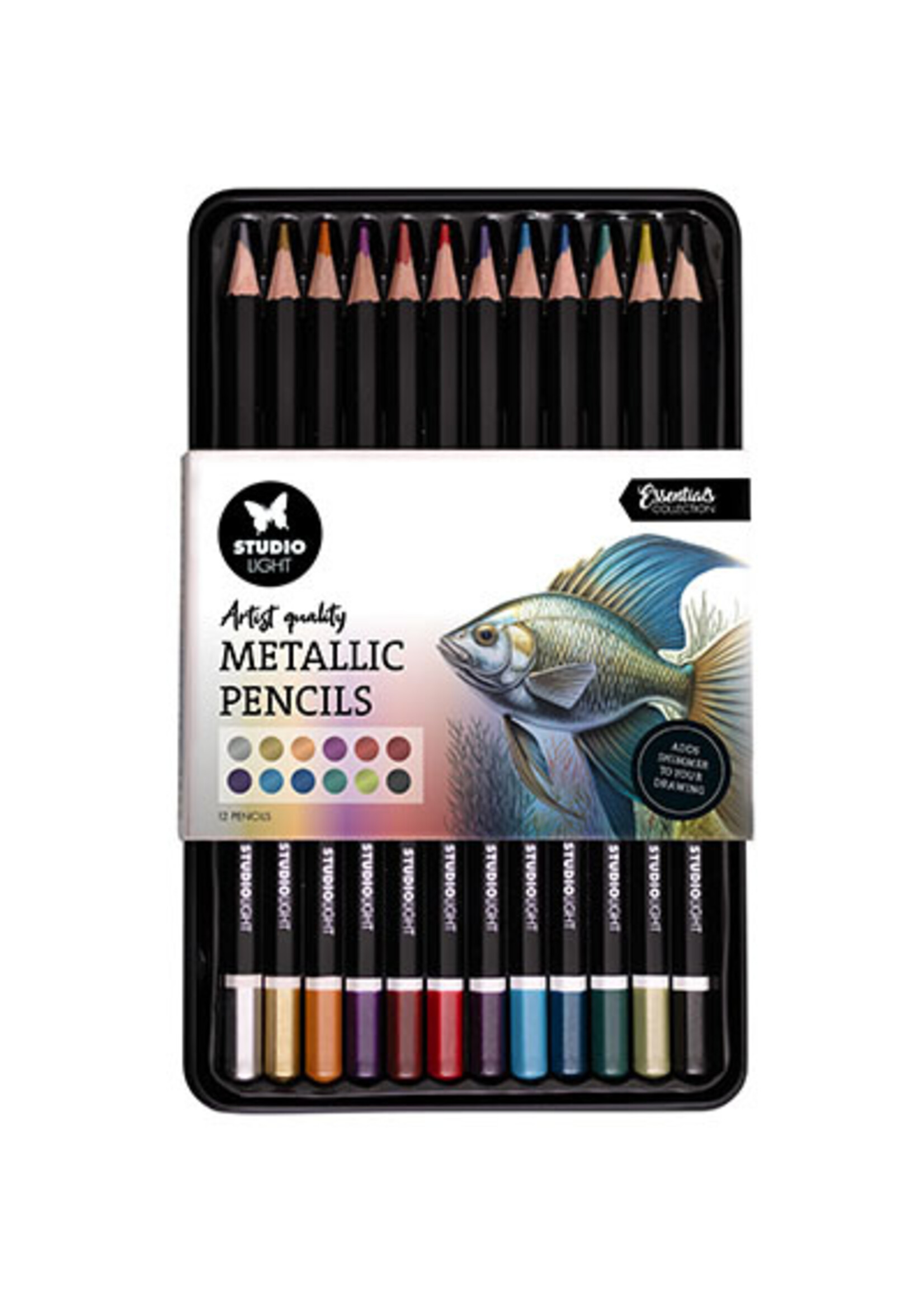 SL-CO-PENC02 - Pencils 12 Colors with metallic finish Essentials nr.02