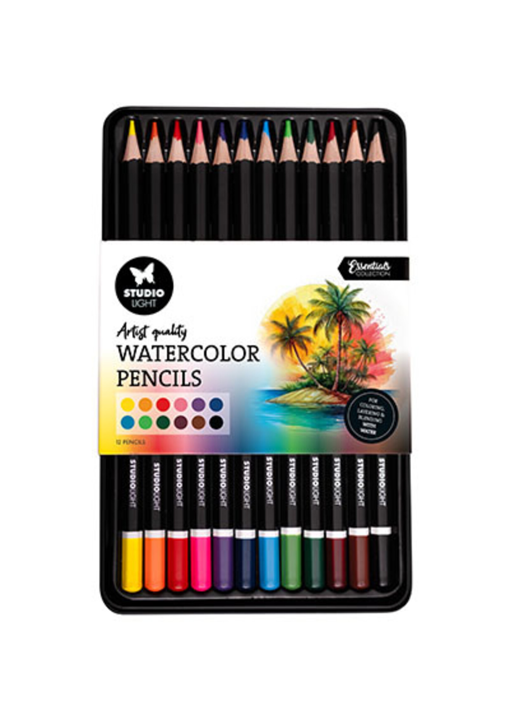 SL-CO-PENC03 - Pencils 12 Watercolor pencils Essentials nr.03