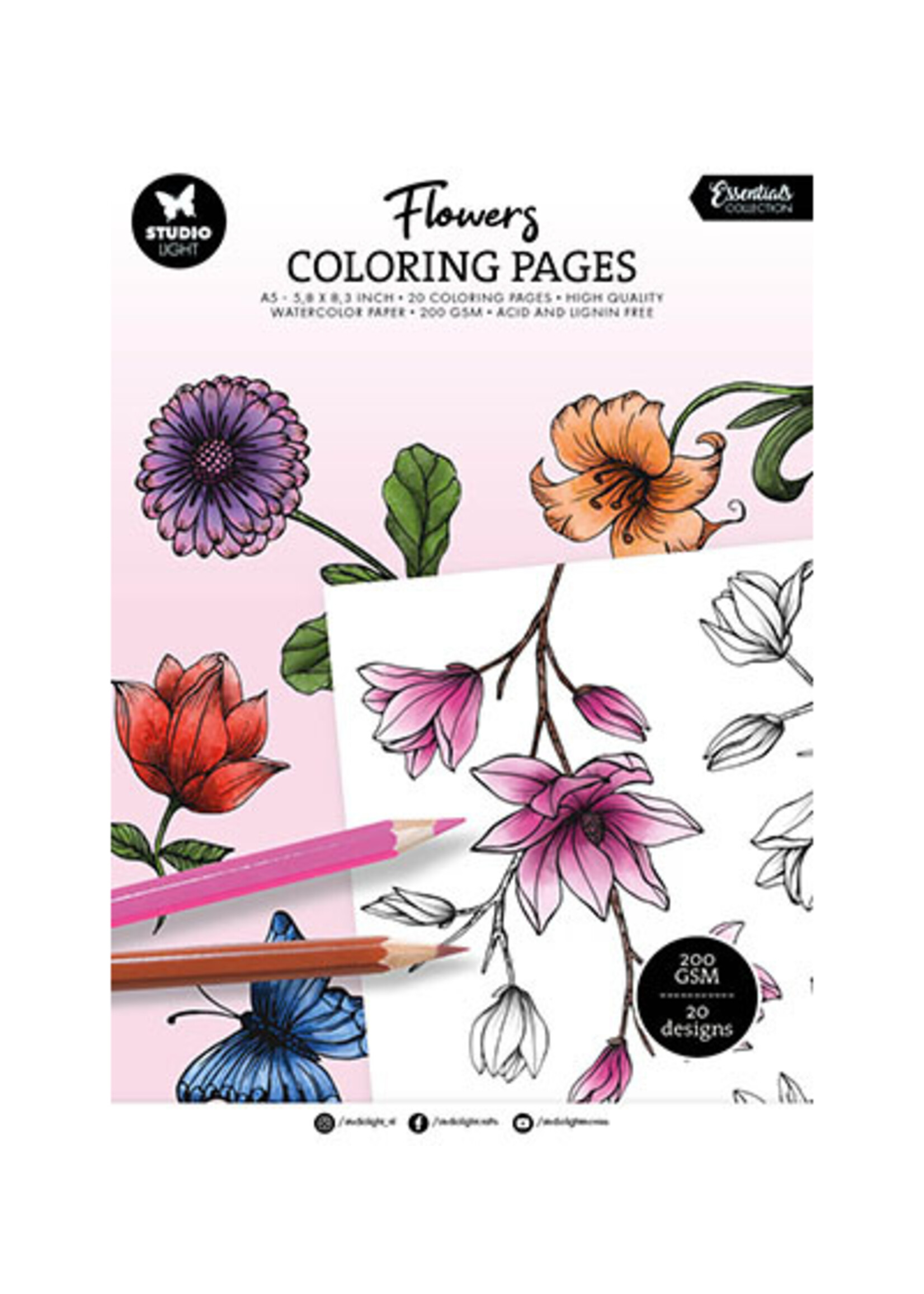 SL-ES-CPP282 - Coloring Pages Flowers Essentials nr.282