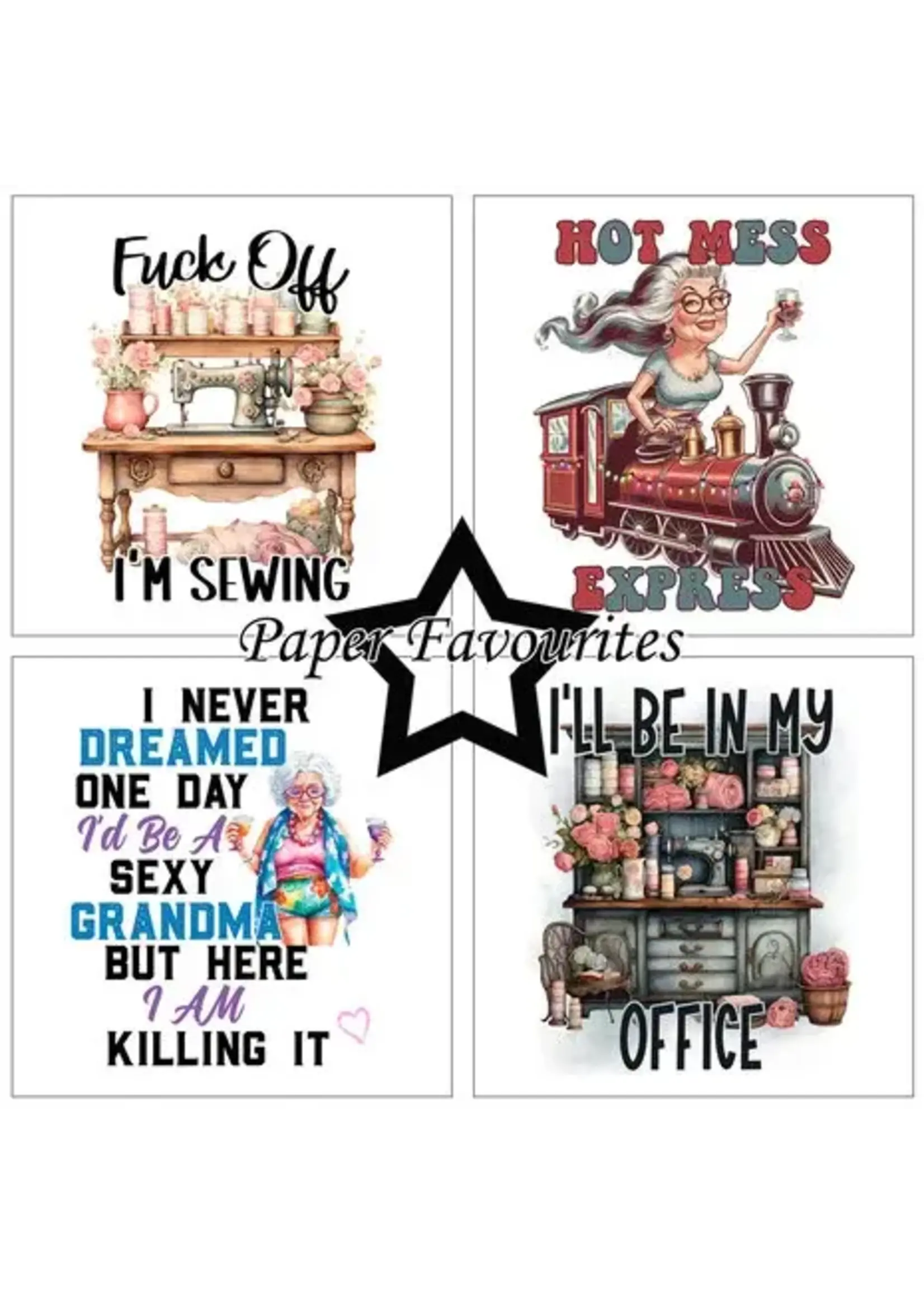 Funny Quotes #2 6x6 Inch Paper Pad (PF525)