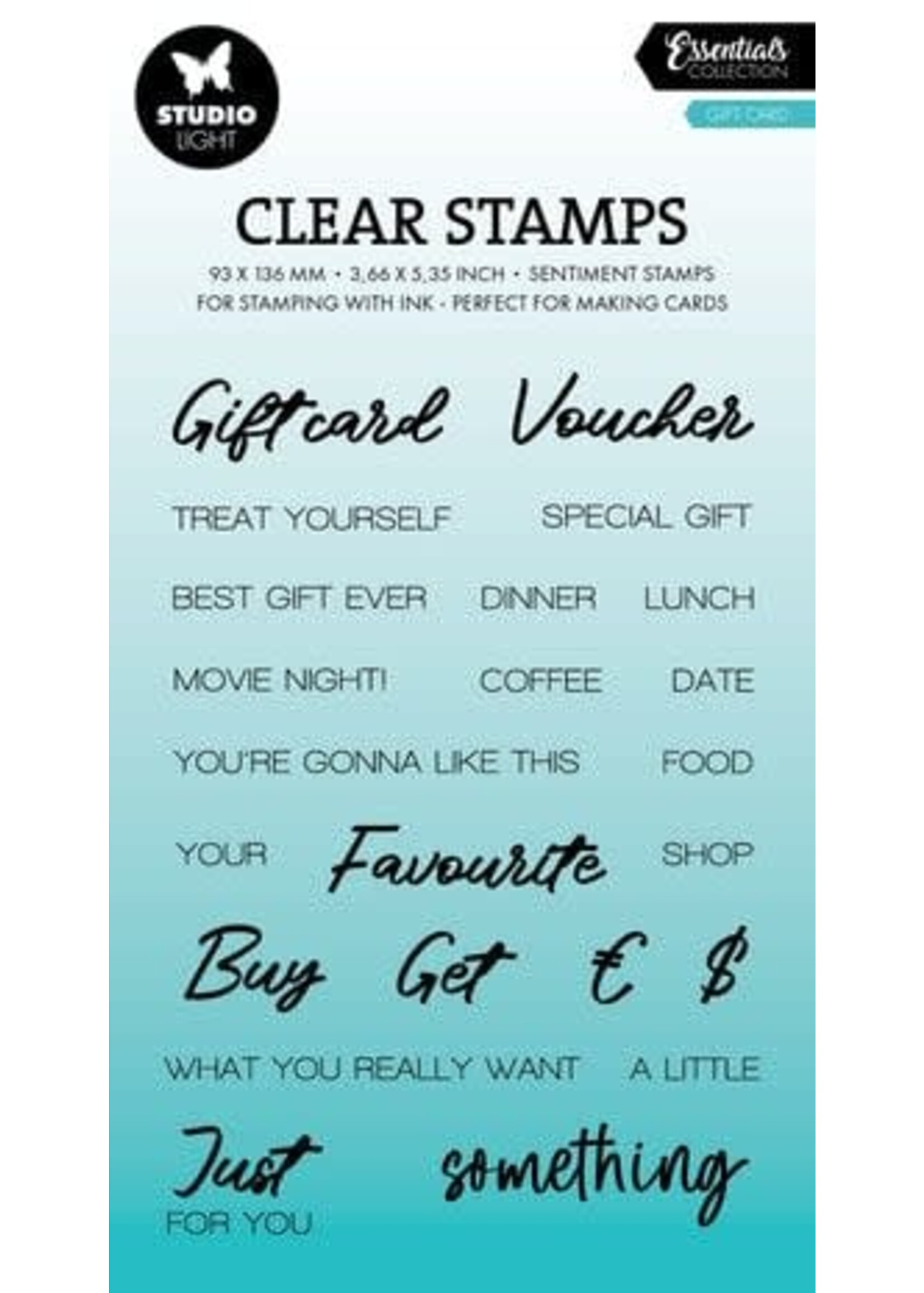 Gift Card Essentials Clear Stamp (SL-ES-STAMP821)