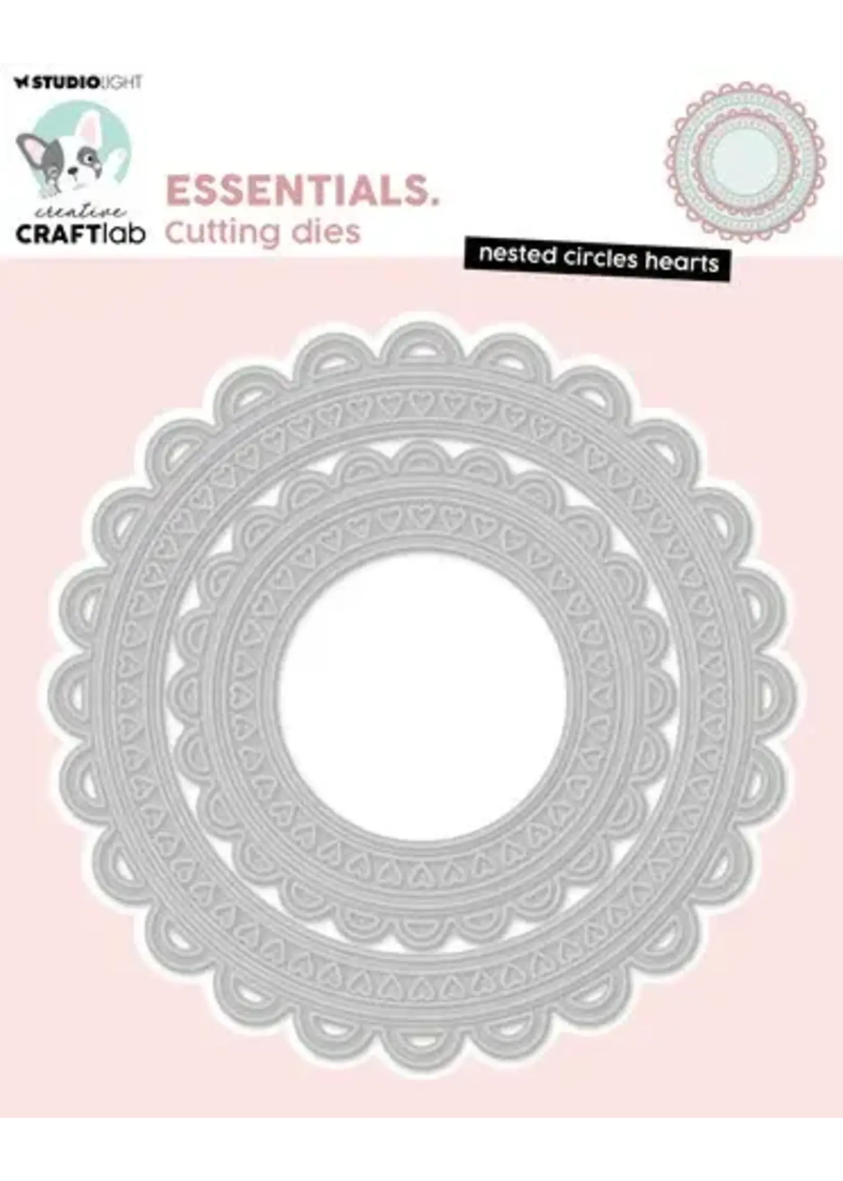 Nested Circles Hearts Essentials Cutting Die (CCL-ES-CD1007)