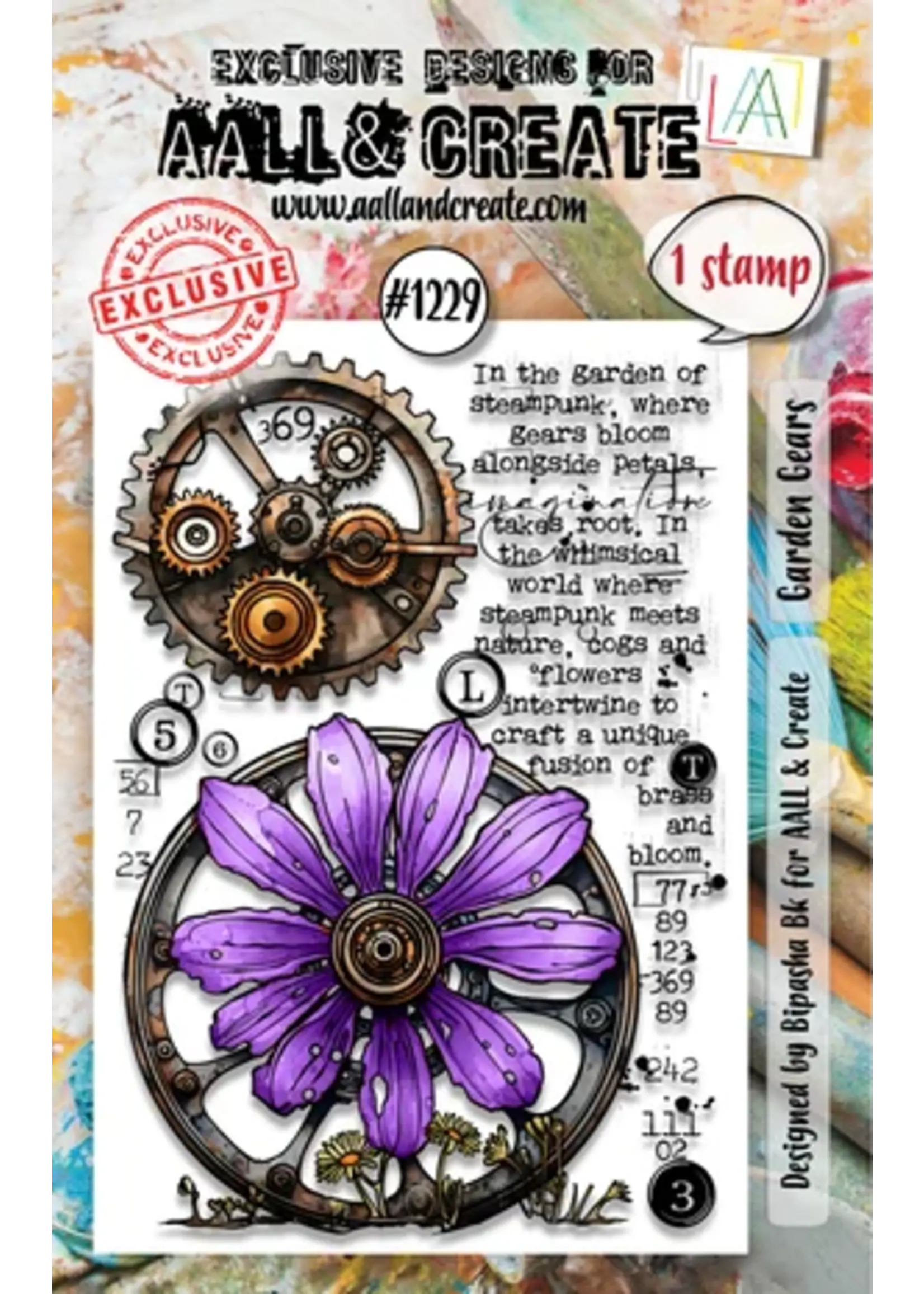 Stamp Set A7 Garden Gears (AALL-TP-1229)