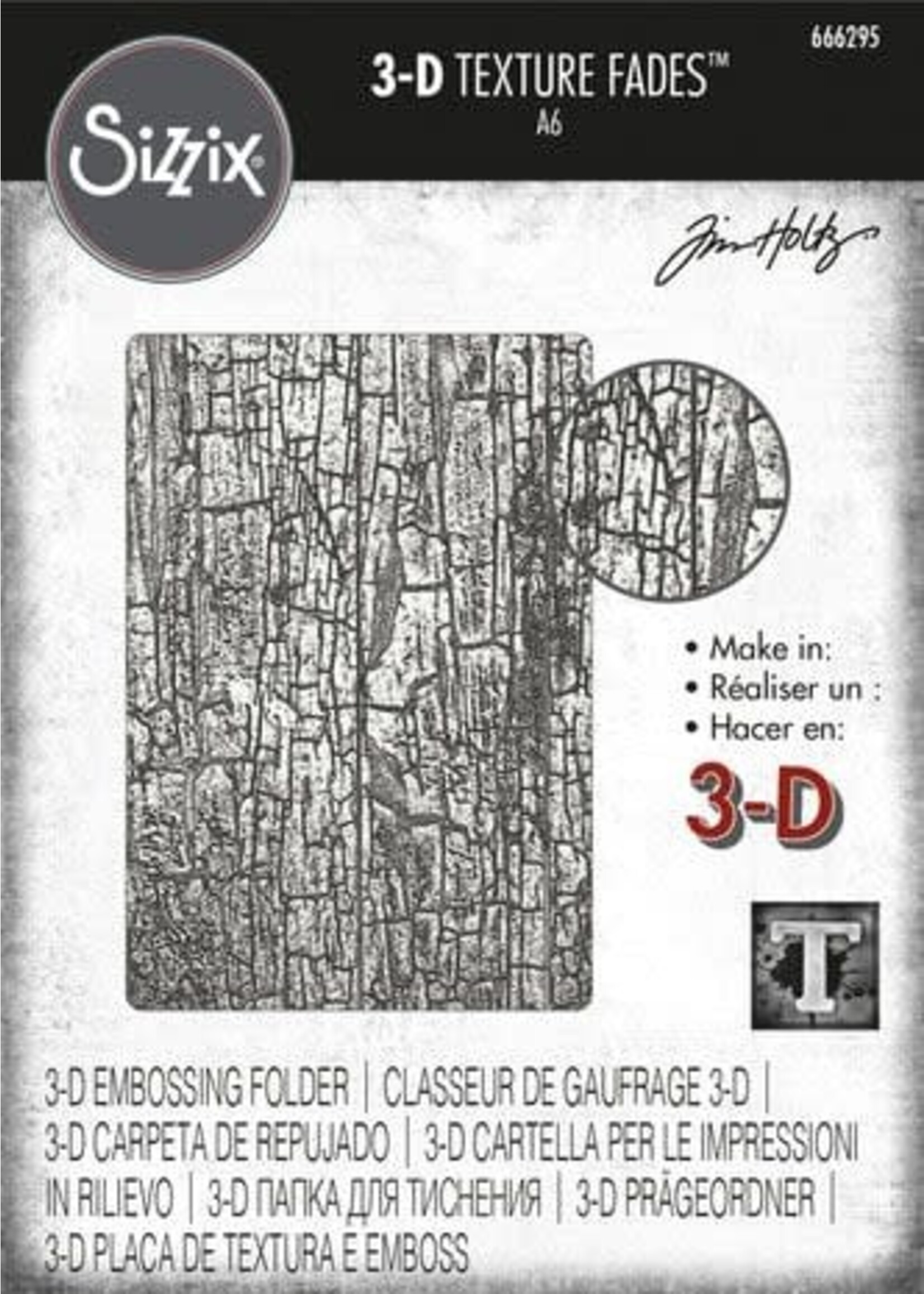 3D Texture Fades by Tim Holtz Cracked (666295)