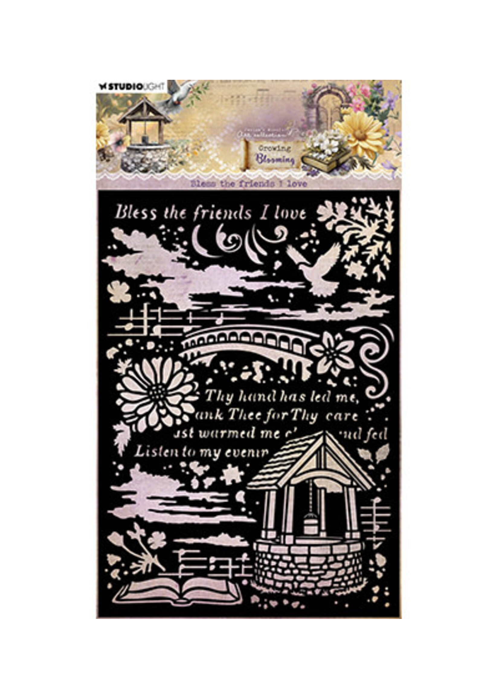 JMA-GB-MASK342 - Bless the friends I love Growing & Blooming nr.342