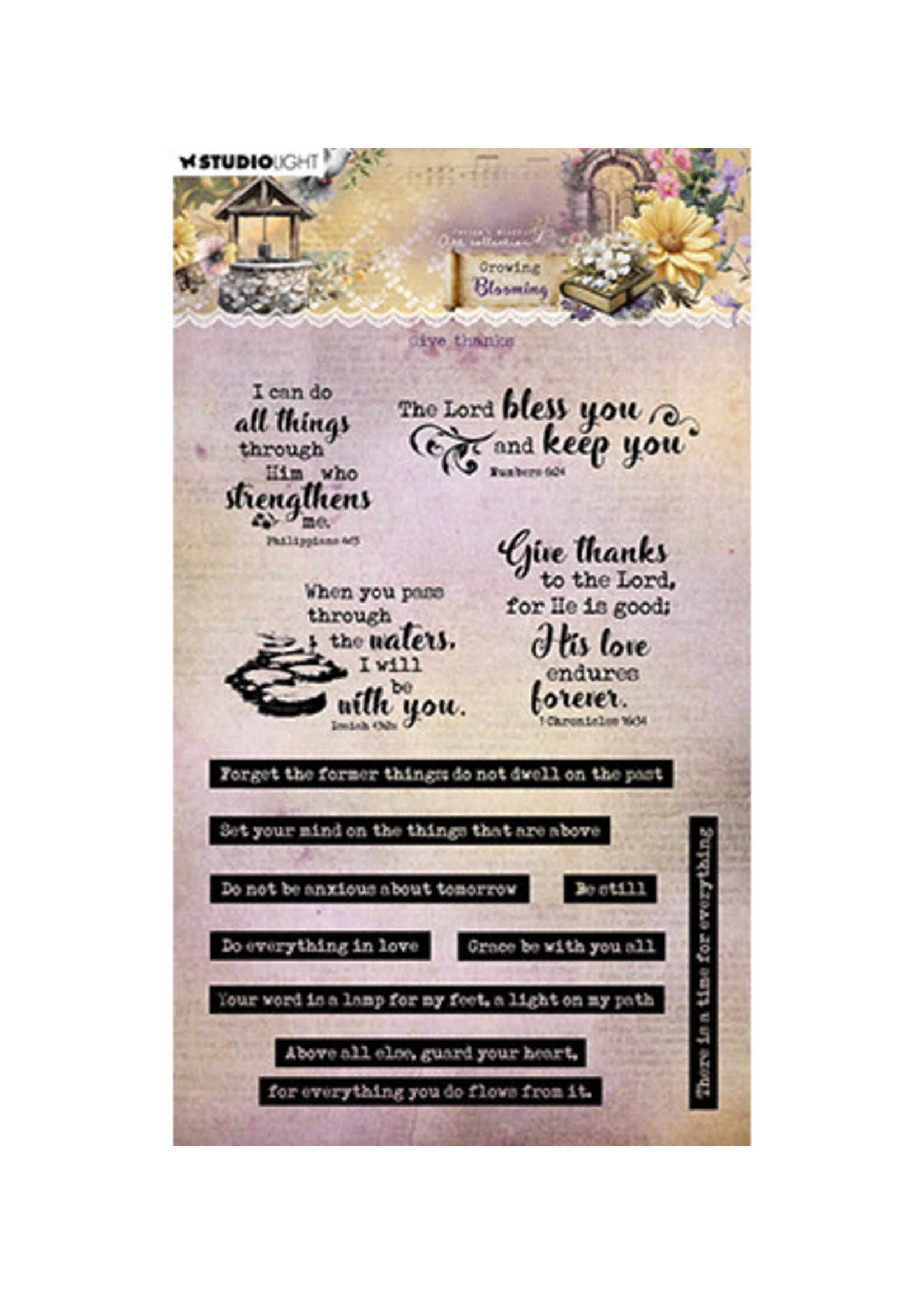 JMA-GB-STAMP837 - Give thanks Growing & Blooming nr.837