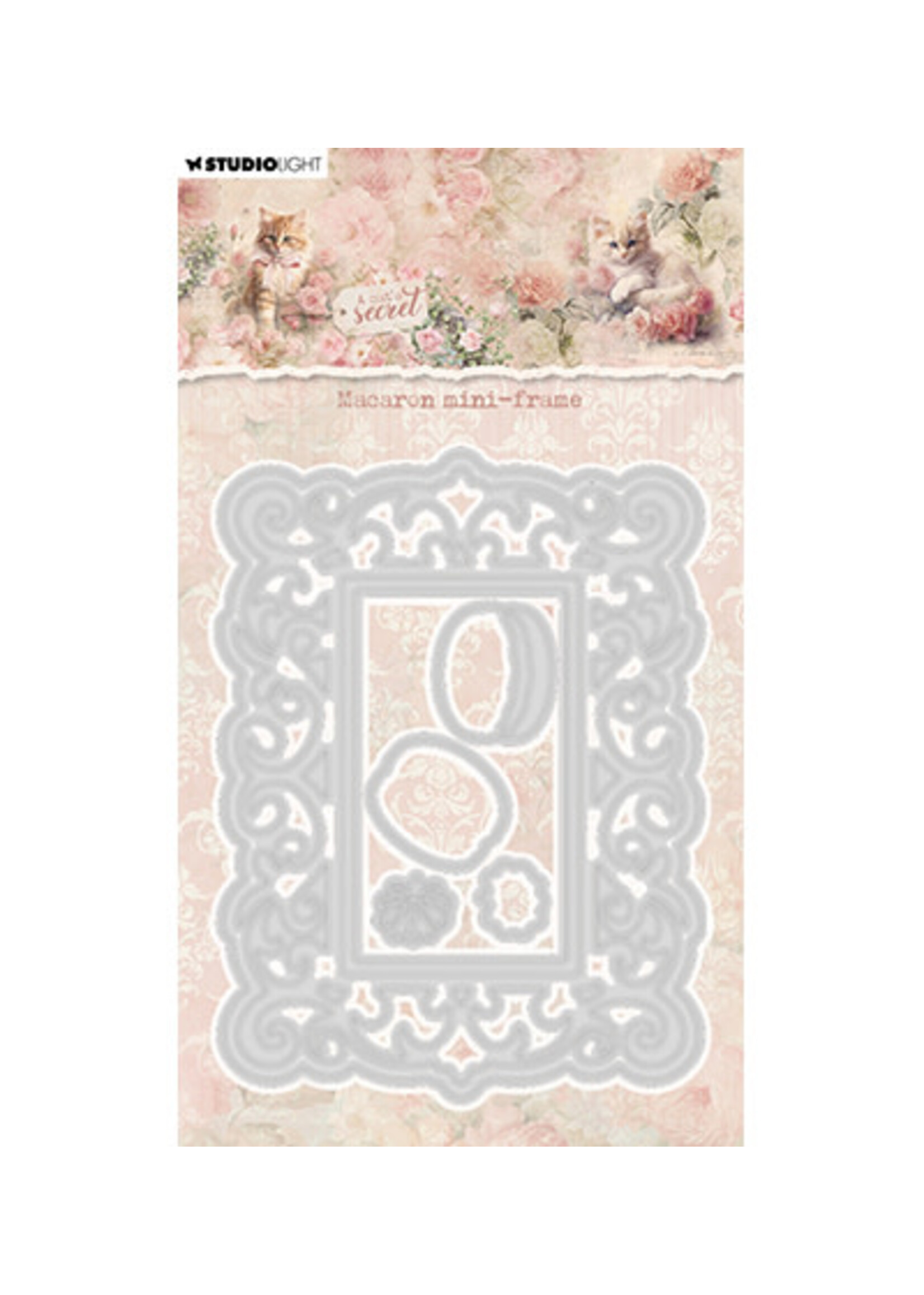 SL-ACS-CD999 - Macaron mini-frame A Cat's Secret nr.999