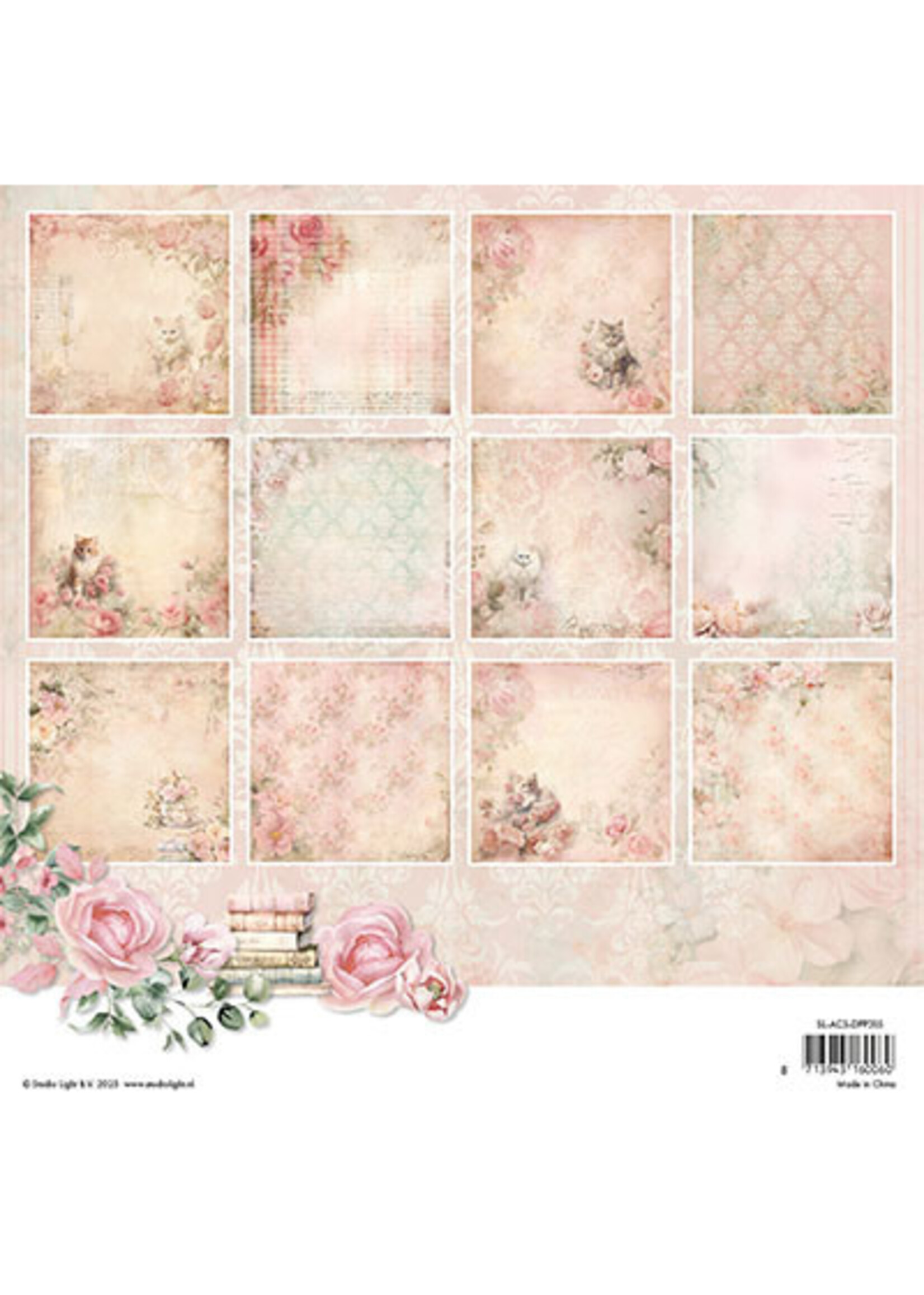 SL-ACS-DPP315 - Designer Paper Pad Background paper A Cat's Secret nr.315