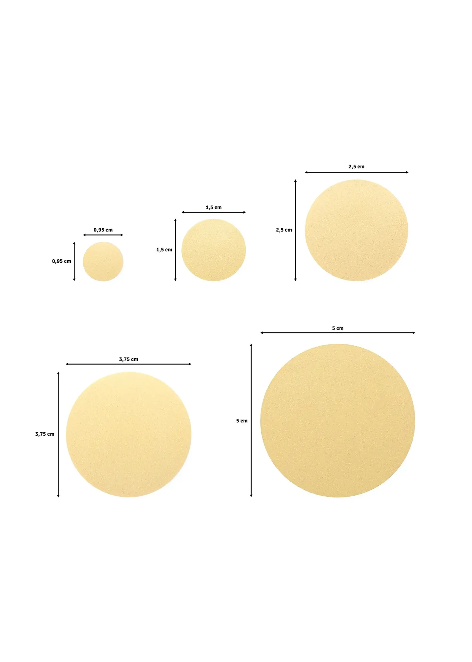 Vaessen Creative • Figuurpons Set Cirkels 5st. Vaessen Creative 2137-501