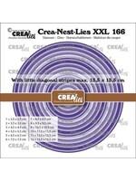 Crea-Nest-Lies XXL Stansen No. 166 Cirkels Met Kleine Schuine Streepjes (CLNestXXL166)