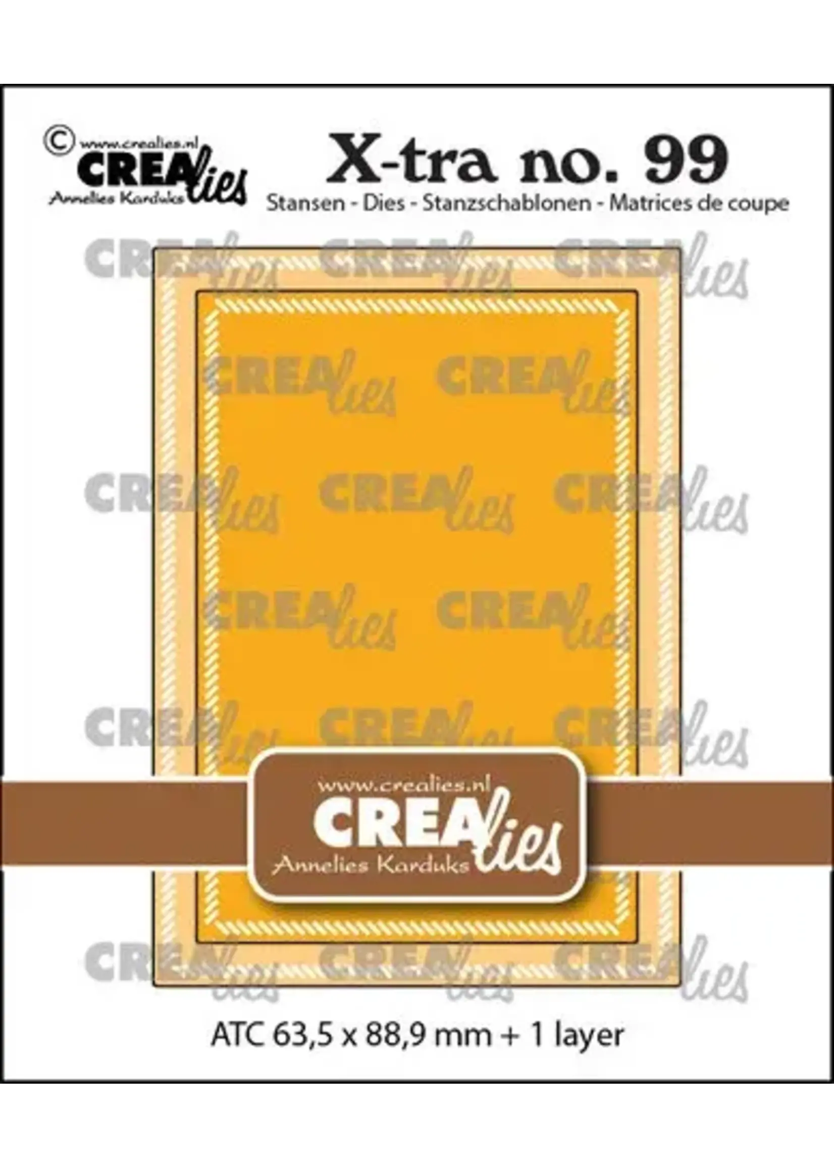 X-tra Stansen No. 99 ATC Met Kleine Schuine Streepjes (CLXtra99)