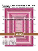 Crea-Nest-Lies XXL Stansen No. 169 Rechthoeken Met Kleine Schuine Streepjes (CLNestXXL169)