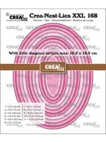 Crea-Nest-Lies XXL Stansen No. 168 Ovalen Met Kleine Schuine Streepjes (CLNestXXL168)