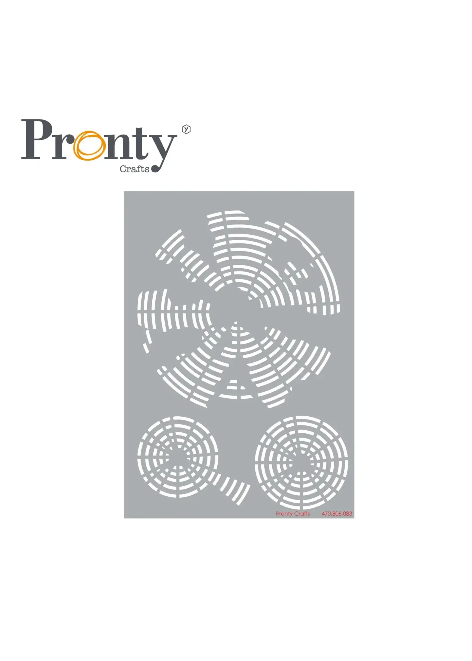 Pronty Crafts Stencil Broken Circles A5 470.806.083