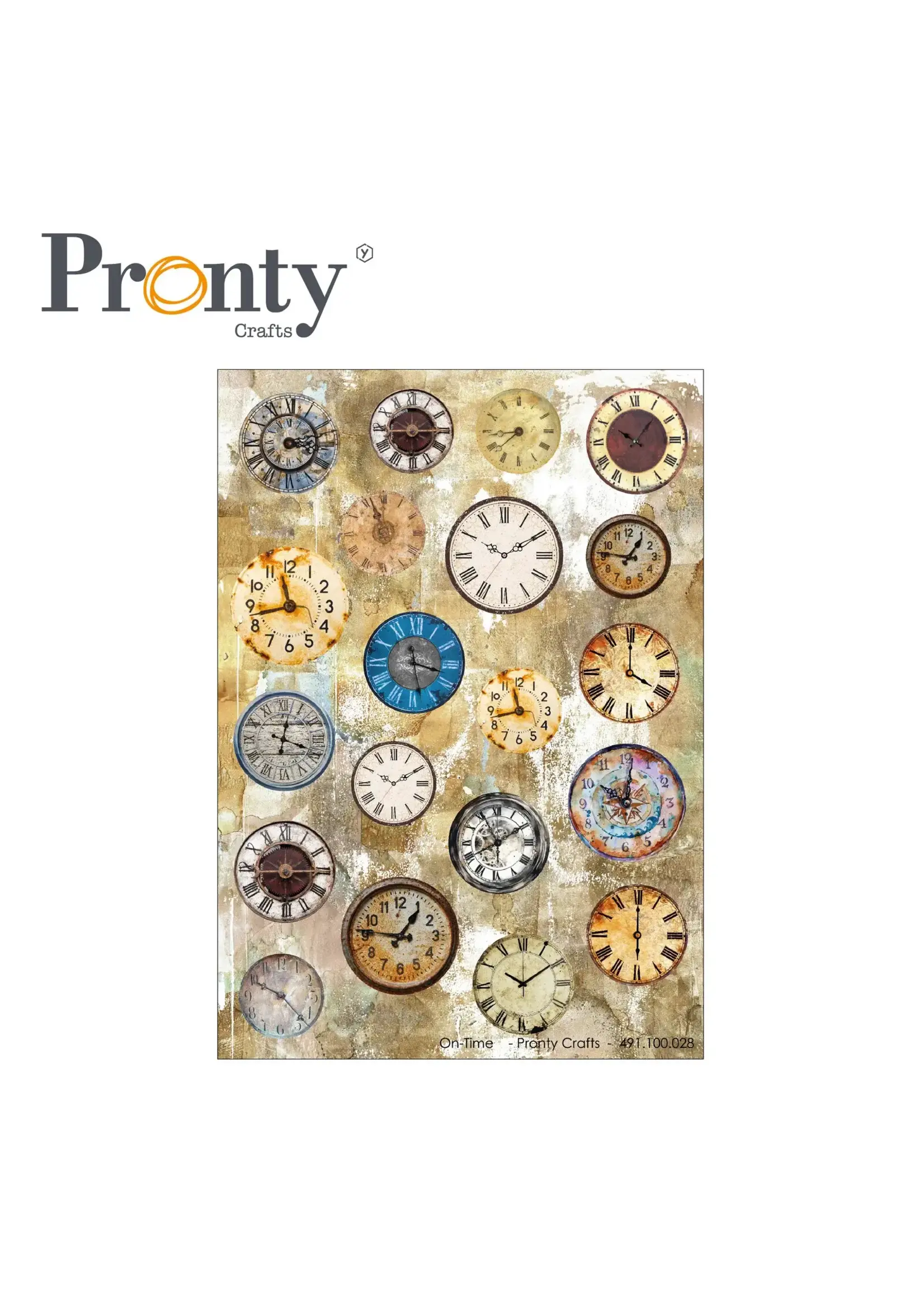Pronty Crafts Pronty Stickers A5 On-Time 491.100.028