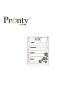 Pronty Crafts Rubber stamp ATC Stamp 497.003.014