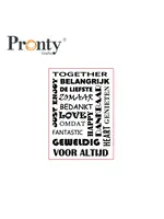 Pronty Crafts Rubber stamp Text because 497.003.020
