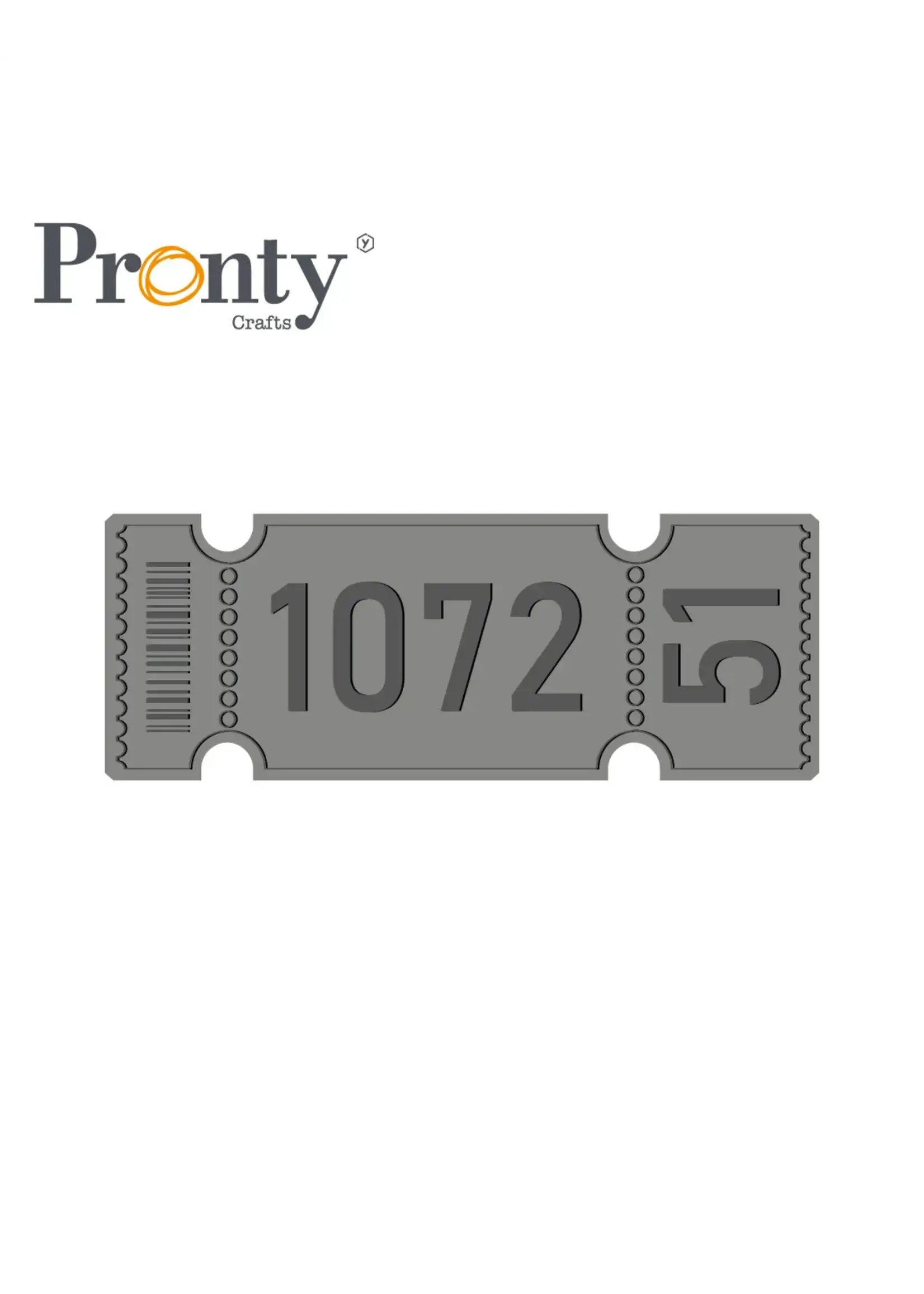 Pronty Crafts Rubber stamp Ticket 497.003.001