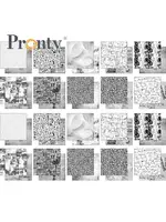 Pronty Crafts Pronty Papierset Black and White (20pcs) 	471.201.009