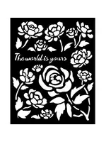 Timeless Thick Stencil 20x25cm Roses (KSTD179)